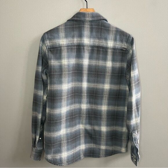 5.11 Tactical Snap Front Blue Flannel Shirt Men's Size Small - Picture 4 of 12